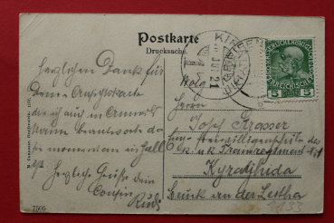 Postcard PC Greifenstein a d Donau / 1921